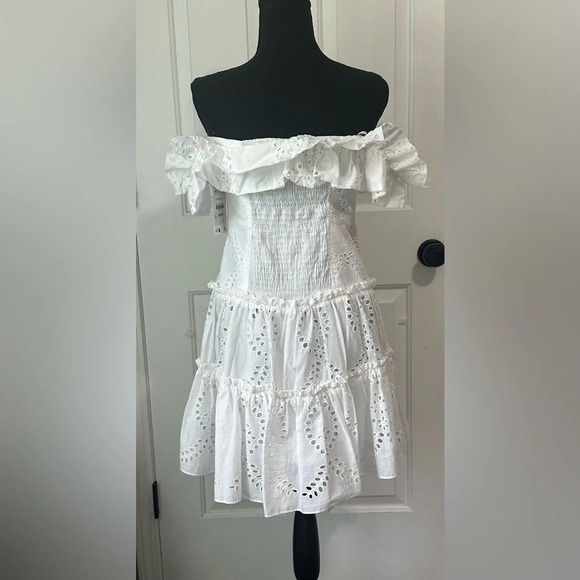 Zara White Mini Dress - Picture 4 of 6